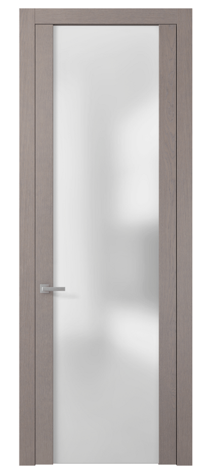 Межкомнатная дверь Planum 4114 Дуб дымчатый Сатинированное стекло. Цена 56299 #CURRENCY# | Volhovec