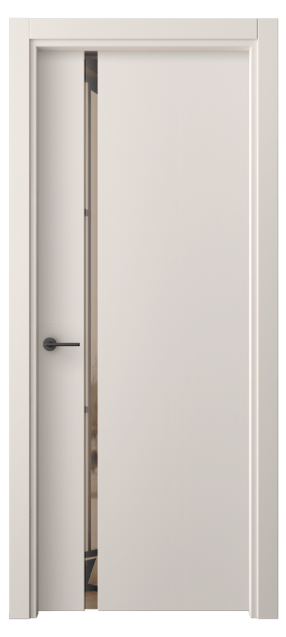 Межкомнатная дверь Фридом 4222 ПЭТ тёплый-белый Двустороннее бронзовое зеркало, триплекс Цена 34699 ₽ | Volhovec