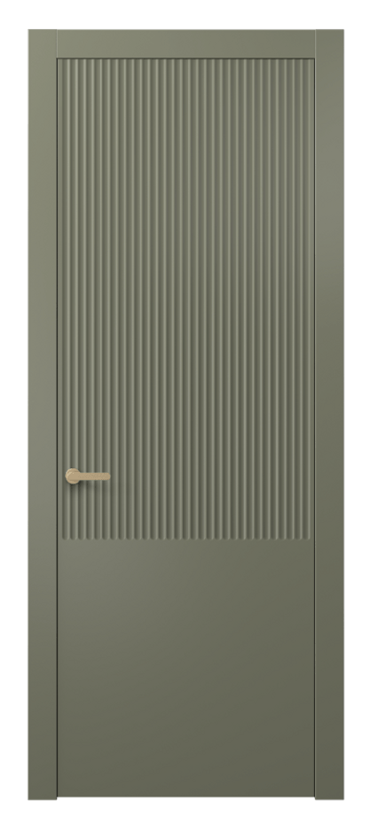 Межкомнатная дверь Альба 8646 Матовый оливковый тёмный  Цена 52800 ₽ | Volhovec