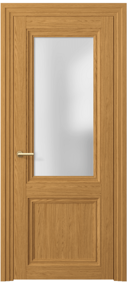 Межкомнатная дверь Центро 2524 Ванильный дуб Сатинированное стекло Цена 49060 ₽ | Volhovec