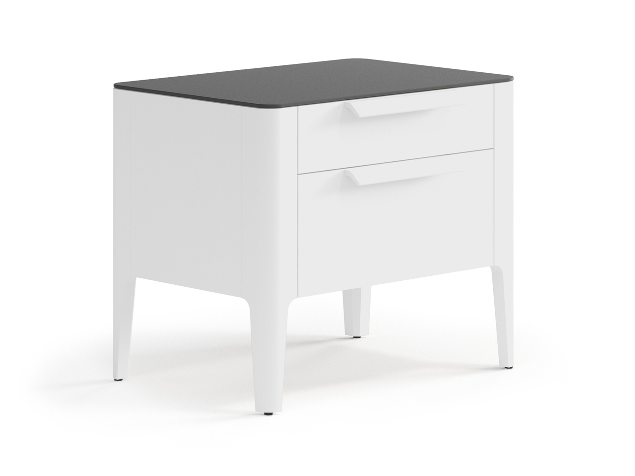 Тумба прикроватная Piega 2 ящика Матовый белоснежный