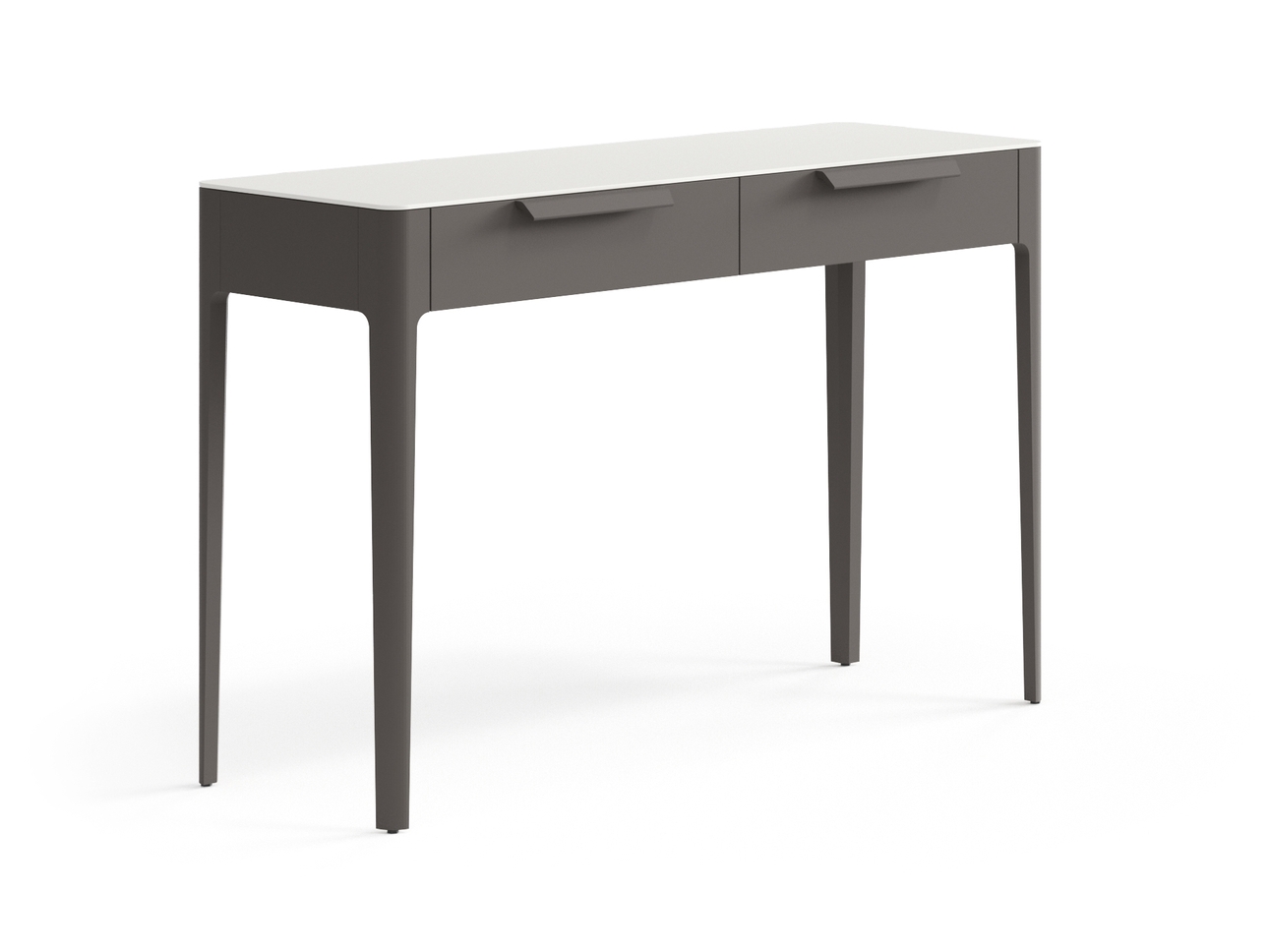 Консоль Piega 2 ящика Матовый антрацит