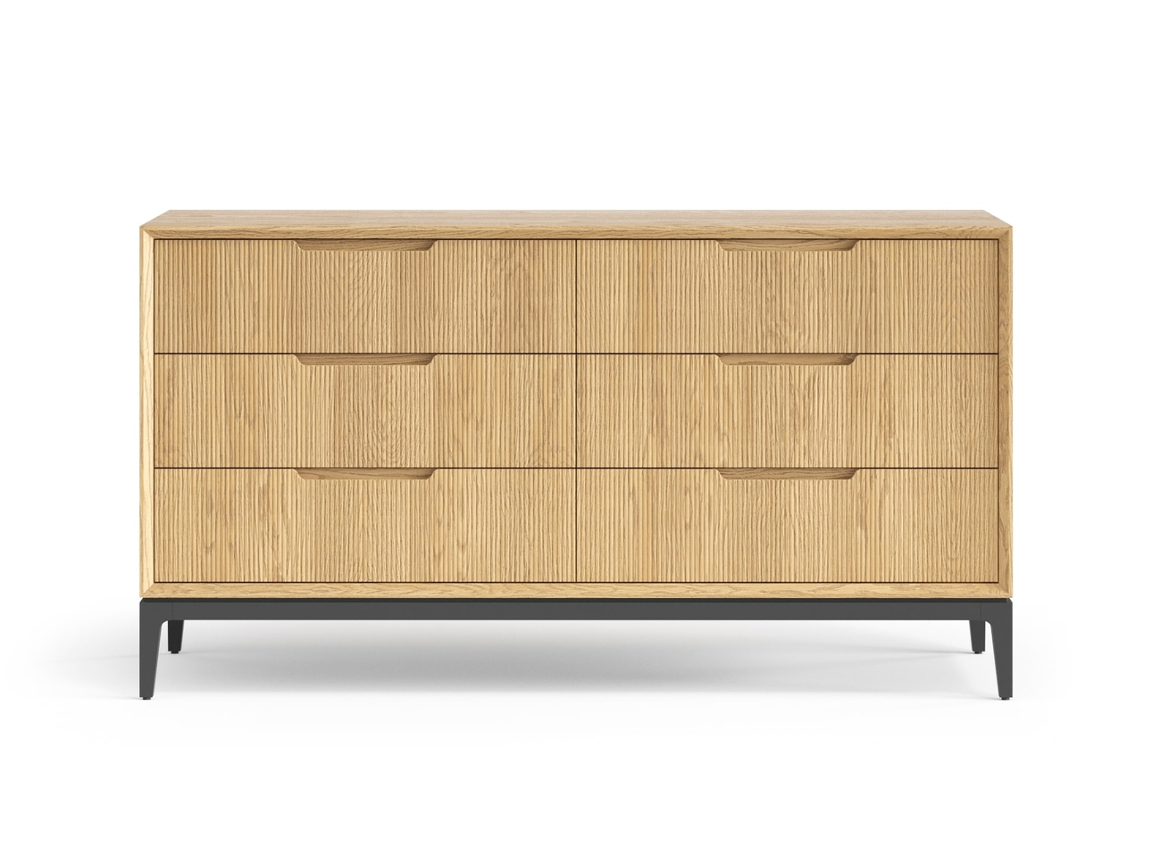 Комод Velvet 6 ящиков дуб соломенный матовый