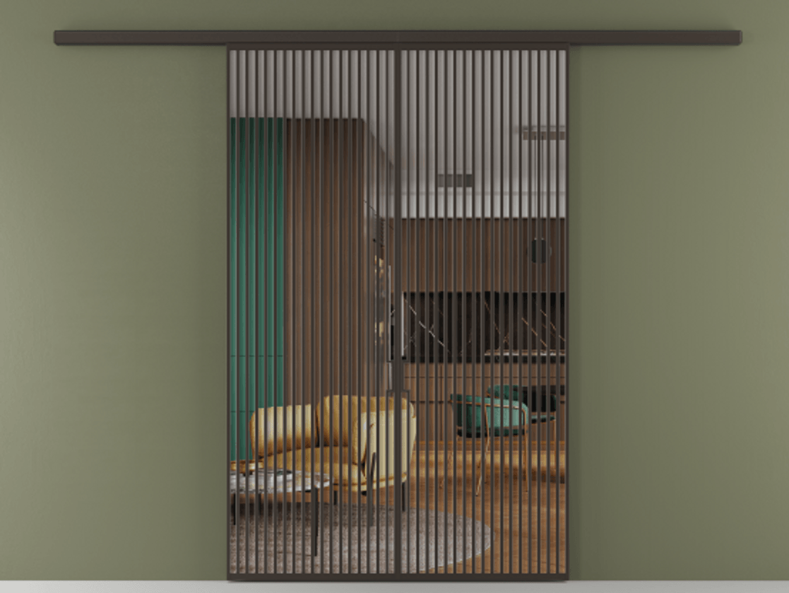 Перегородка Formato вдоль стены двустворчатая #VENDORCODE# #FURNISH# #GLASS# Цена #PRICE# #CURRENCY# | Volhovec