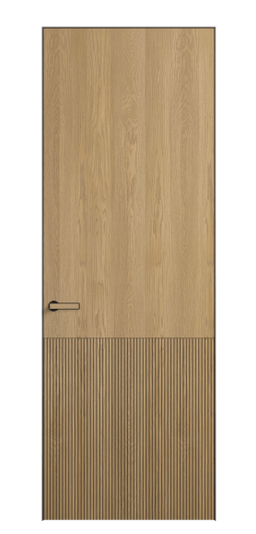 Дверь межкомнатная 8204 ДСМ.М. Цвет Дуб соломенный матовый. Материал Массив дуба матовый. Коллекция Вельвет. Картинка.