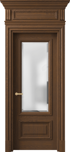 Дверь межкомнатная 7306 ДКШ.М САТ-Ф. Цвет Дуб каштановый матовый. Материал Массив дуба матовый. Коллекция Антик. Картинка.