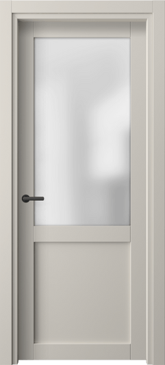 Дверь межкомнатная 2122 ПЭСС САТ. Цвет ПЭТ светло-серый. Материал ПЭТ. Коллекция Нео. Картинка.