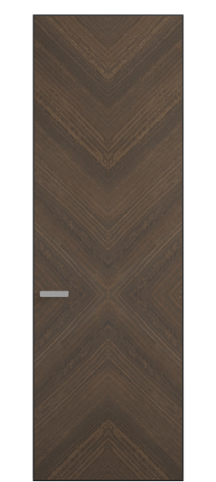 Дверь межкомнатная 0205 ЭВММ Эвкалипт мореный матовый. Цвет Эвкалипт мореный матовый. Материал Шпон эвкалипта НатурВуд. Коллекция Рифт. Картинка.