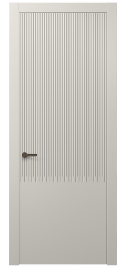 Дверь межкомнатная 8627 МОС . Цвет Матовый облачно-серый. Материал Гладкая эмаль. Коллекция Дюна. Картинка.