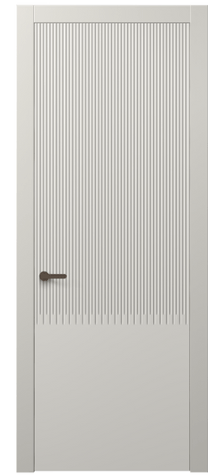 Дверь межкомнатная АКП 8627 МТСР. Цвет Матовый тёплый серый. Материал Гладкая эмаль. Коллекция Дюна. Картинка.