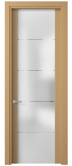 Дверь межкомнатная 4114 МШДПР ГРА. Цвет Дуб песочный рифт. Материал Мультишпон. Коллекция Планум. Картинка.