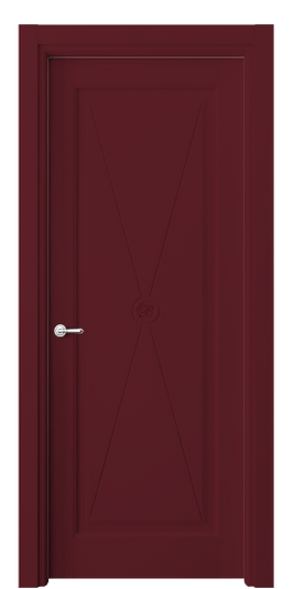 Дверь межкомнатная 6361 Винно-красный RAL 3005. Цвет RAL Винно-красный RAL 3005. Материал Массив бука эмаль. Коллекция Toscana Litera. Картинка.