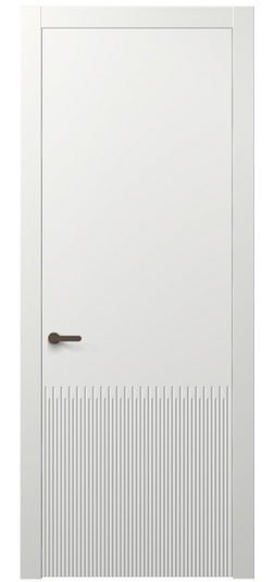 Дверь межкомнатная АКП 8626 МССР. Цвет Матовый светло-серый. Материал Гладкая эмаль. Коллекция Дюна. Картинка.