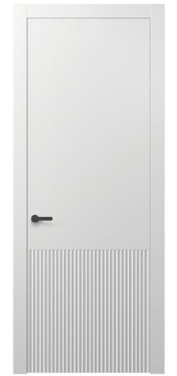Дверь межкомнатная АКП 8645 МБЛ. Цвет Матовый белоснежный. Материал Гладкая эмаль. Коллекция Альба. Картинка.