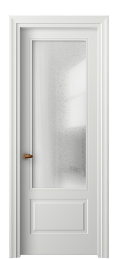 Дверь межкомнатная 8542 МССР LED. Цвет Матовый светло-серый. Материал Гладкая эмаль. Коллекция Эссе. Картинка.